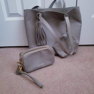 Joy & Iman Tote w/  Clutch, Wristlet